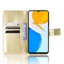 For Honor X7 Retro Crazy Horse Texture Leather Phone Case(Gold)
