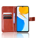 For Honor X7 Retro Crazy Horse Texture Leather Phone Case(Brown)