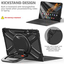 For Samsung Galaxy S8 Ultra / X900 Rotary Handle Grip TPU + PC Tablet Case(Black)