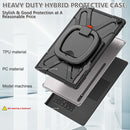 For Samsung Galaxy S8 Ultra / X900 Rotary Handle Grip TPU + PC Tablet Case(Black)