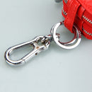 9075 Universal Crocodile Texture Genuine Leather Double Zipper Car Key Case(Red)