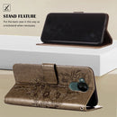 For Nokia C30 Embossed Butterfly Leather Phone Case(Grey)