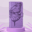 For Nokia G50 Embossed Butterfly Leather Phone Case(Light Purple)