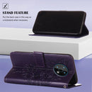 For Nokia G50 Embossed Butterfly Leather Phone Case(Dark Purple)