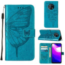 For Nokia G50 Embossed Butterfly Leather Phone Case(Blue)
