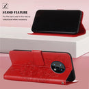 For Nokia G50 Embossed Butterfly Leather Phone Case(Red)