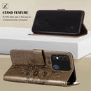 For Tecno Spark 8 Embossed Butterfly Leather Phone Case(Grey)