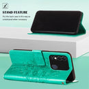 For Tecno Spark 8 Embossed Butterfly Leather Phone Case(Green)