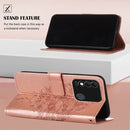 For Tecno Spark 8 Embossed Butterfly Leather Phone Case(Rose Gold)