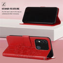 For Tecno Spark 8 Embossed Butterfly Leather Phone Case(Red)
