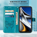 For Xiaomi 12 Pro Embossed Butterfly Leather Phone Case(Blue)