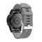 For Garmin Fenix 5S Silicone Watch Band(Gray)