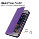 For Sony Xperia 1 IV Woven Texture Stitching Magnetic PU Leather Phone Case(Purple)