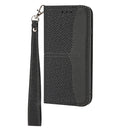 For Sony Xperia 1 IV Woven Texture Stitching Magnetic PU Leather Phone Case(Black)