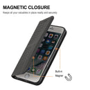 For Sony Xperia 1 IV Woven Texture Stitching Magnetic PU Leather Phone Case(Black)