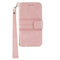 For Motorola Moto G22 Embossed Striped Magnetic Buckle Horizontal Flip Phone Leather Case(Pink)