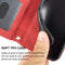 For Motorola Moto G22 Embossed Striped Magnetic Buckle Horizontal Flip Phone Leather Case(Red)