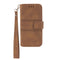 For Motorola Moto G22 Embossed Striped Magnetic Buckle Horizontal Flip Phone Leather Case(Brown)