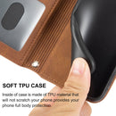 For Motorola Moto G22 Embossed Striped Magnetic Buckle Horizontal Flip Phone Leather Case(Brown)