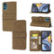 For Motorola Moto G22 Embossed Striped Magnetic Buckle Horizontal Flip Phone Leather Case(Brown)