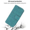 For Motorola Moto G22 Embossed Striped Magnetic Buckle Horizontal Flip Phone Leather Case(Green)