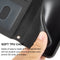 For Motorola Moto G22 Embossed Striped Magnetic Buckle Horizontal Flip Phone Leather Case(Black)