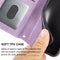 For Motorola Moto G22 Embossed Striped Magnetic Buckle Horizontal Flip Phone Leather Case(Purple)