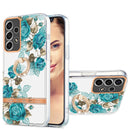 For Samsung Galaxy A53 5G Ring IMD Flowers TPU Phone Case(Blue Rose)