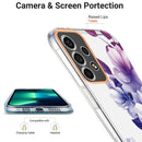For Samsung Galaxy A53 5G Ring IMD Flowers TPU Phone Case(Purple Begonia)