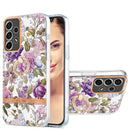 For Samsung Galaxy A53 5G Ring IMD Flowers TPU Phone Case(Purple Peony)