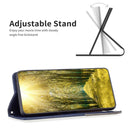For Infinix Note 11 Rhombus Texture Magnetic Leather Phone Case(Blue)