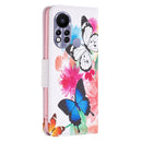 For Infinix Hot 11s NFC Colored Drawing Pattern Leather Phone Case(Butterfly)