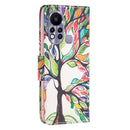 For Infinix Hot 11s NFC Colored Drawing Pattern Leather Phone Case(Life Tree)