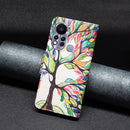 For Infinix Hot 11s NFC Colored Drawing Pattern Leather Phone Case(Life Tree)