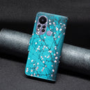 For Infinix Hot 11s NFC Colored Drawing Pattern Leather Phone Case(Plum Blossom)