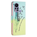 For Infinix Hot 11s NFC Colored Drawing Pattern Leather Phone Case(Feather)