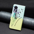 For Infinix Hot 11s NFC Colored Drawing Pattern Leather Phone Case(Feather)