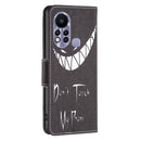 For Infinix Hot 11s NFC Colored Drawing Pattern Leather Phone Case(Smirk)