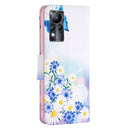 For Infinix Note 11 Colored Drawing Pattern Leather Phone Case(Flower Butterfly)