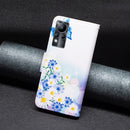 For Infinix Note 11 Colored Drawing Pattern Leather Phone Case(Flower Butterfly)