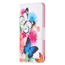 For Infinix Note 11 Colored Drawing Pattern Leather Phone Case(Butterfly)