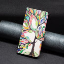 For Infinix Note 11 Colored Drawing Pattern Leather Phone Case(Life Tree)