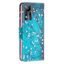 For Infinix Note 11 Colored Drawing Pattern Leather Phone Case(Plum Blossom)