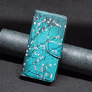 For Infinix Note 11 Colored Drawing Pattern Leather Phone Case(Plum Blossom)