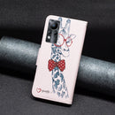 For Infinix Note 11 Colored Drawing Pattern Leather Phone Case(Giraffe)