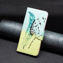 For Infinix Note 11 Colored Drawing Pattern Leather Phone Case(Feather)
