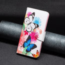 For Infinix Smart 6 Colored Drawing Pattern Leather Phone Case(Butterfly)
