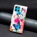For Infinix Smart 6 Colored Drawing Pattern Leather Phone Case(Butterfly)
