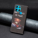 For Infinix Smart 6 Colored Drawing Pattern Leather Phone Case(Bear)