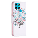 For Infinix Smart 6 Colored Drawing Pattern Leather Phone Case(Little Tree)